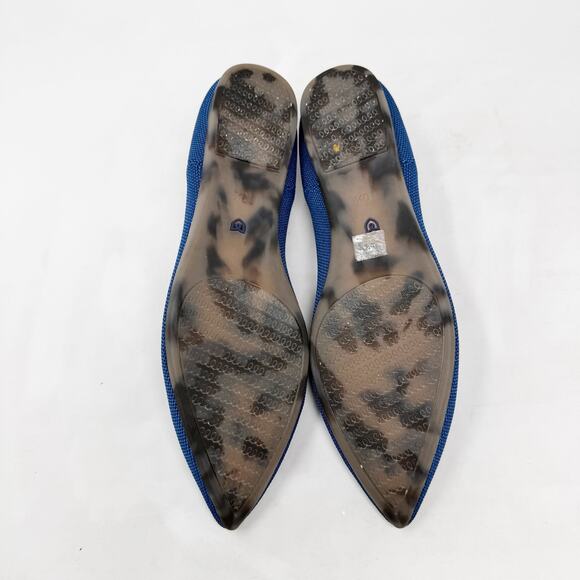 [Rothy’s] The Point Deep Ocean Blue Slip On Washable Ballet Flats Like New 10.5 - Picture 12 of 12